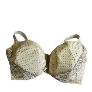 Cacique Polka Dot Lace Demi Bra Size 42H